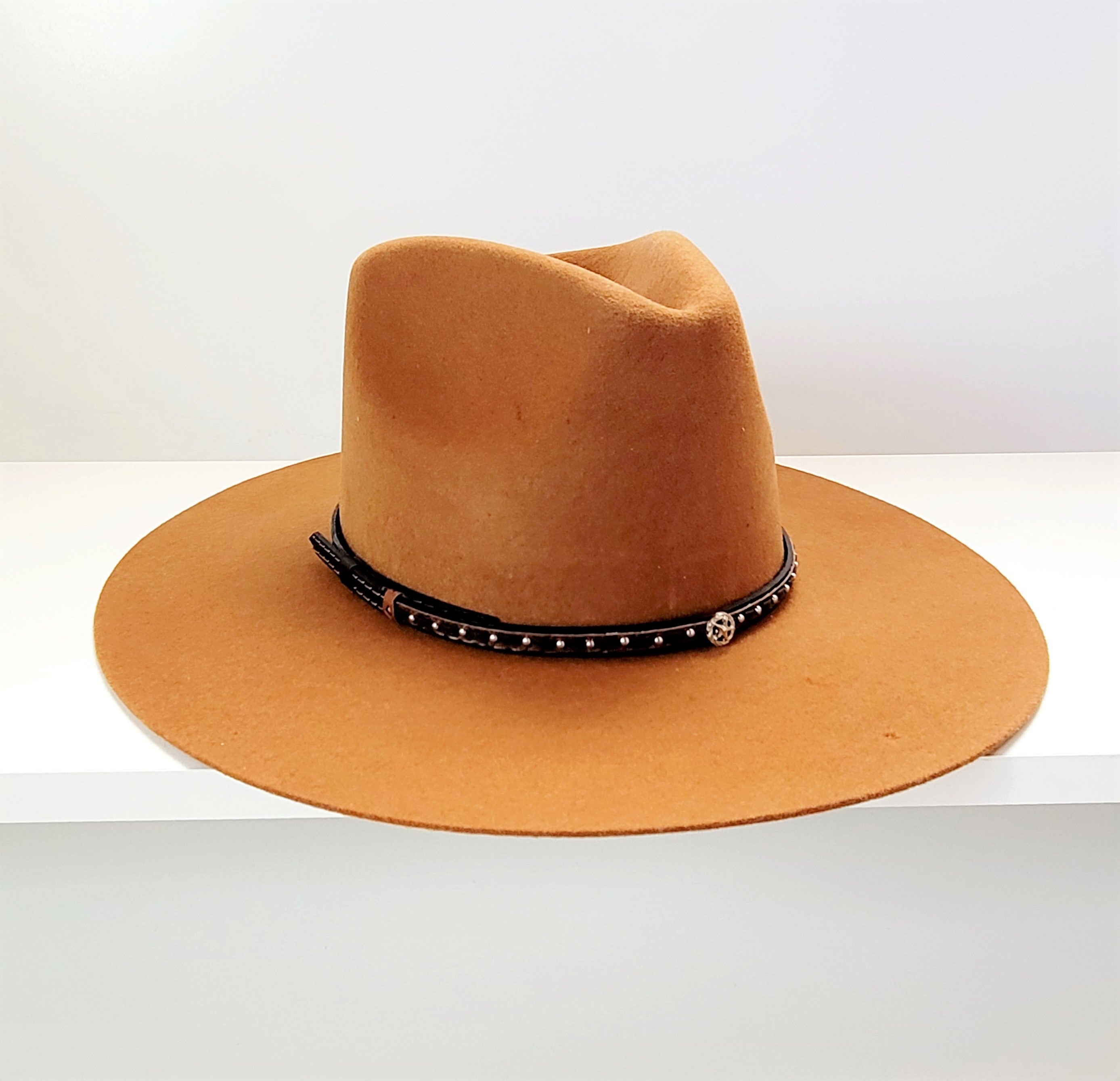 Tandy Leather Suede Adjustable Hatband Brown