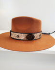 Fur Leather Hat Band